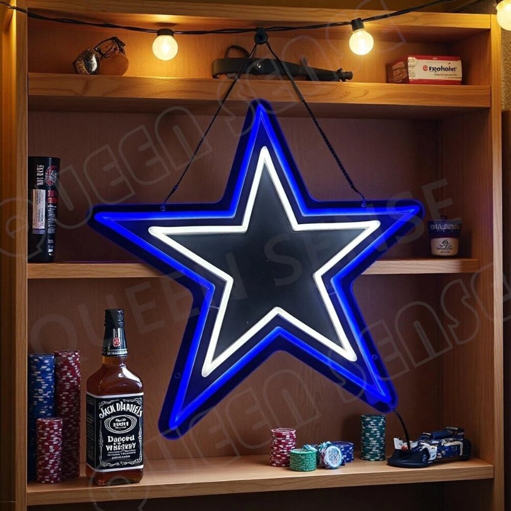 DALLAS COWBOY STAR NEON LED SIGN